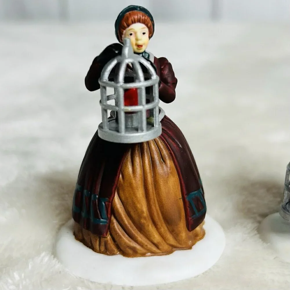 Department 56 Heritage Village The Bird Seller 58033 Set of 3 Retired NEW